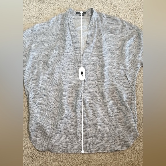 Vince 100% Silk Pullover V-Neck Tunic Long Sleeve Blouse - Women’s M - Picture 8 of 10